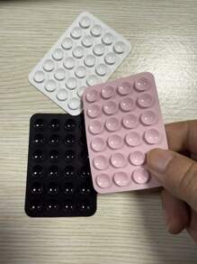 6/3/2/1pc Multi-Purpose Square Silicone Suction Cup Mobile Phone Holder, 24-Hole Suction Cup With Strong Adhesiveness, Suitable For Various Scenarios To Prevent Phone Falling, Used For Video, Vibration, And Self-Portrait Phone Accessories