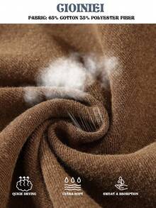 Blueplus Solid Color Casual Shorts With Drawstring Waist And Comfortable Fit For Both Sports And Leisure Wear - Màu nâu - Xem 5