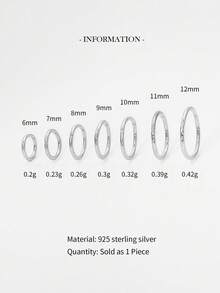 1件 S925 純銀鍍金經典素面鼻環，小巧精緻，中性迷你穿刺飾品，鼻釘/穿刺飾品/鼻飾/耳環，適合男女日常佩戴 - 彩色 - 查看 6