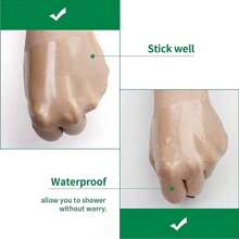 10/20片防水创可贴透明创可贴大号创可贴10cmx12cm伤口纹身护理透气绷带敷料创可贴拉伸固定胶带第二层皮肤敷料用于急救包 - 彩色 - 查看 4