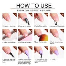 LIMEGIRL 4-Color Gel Nail Polish Set, Seasonal Color Series, Long-Lasting And Durable, Soak-Off Gel Nail Polish Set, DIY Manicure Set, Salon & Home Manicure Gift, For Women