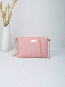 Bolso cruzado, bolso de hombro, embrague de mujer con nueva moda de cadena con relieve de ola, ligero y sin carga para viajar