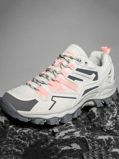 Women's Outdoor Climbing Mesh Hiking Shoes, Trekking Shoes, Casual Shoes, Walking Shoes, Training Shoes, Multi-Color Lace-Up