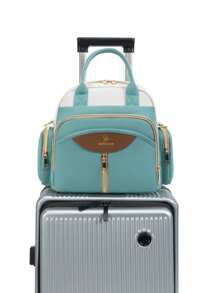 1 件时尚妈咪背包，多功能孕妇包，大容量尿布包，便携式旅行妈咪包，可挂在婴儿车上