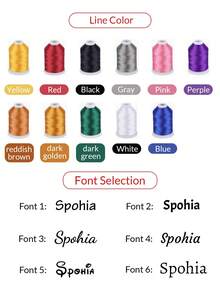 1 pieza/2 piezas Clip anti-caída personalizable, nombre bordable, llavero personalizado, personalización de nombre DIY, artículo decorativo, regalo para amigos/cumpleaños. - Estilo A - Ver 5