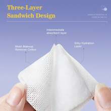 1 Pack Of Disposable Soft Facial Cleansing Cotton 100PCS/Pack 222PCS/Pack