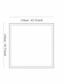 1PC Baby Splat Mat For Under High Chair/Arts/Crafts,43.3 X43.3 Inch Washable Spill Mat, Waterproof Anti-Slip Floor Protector Splash Mat, Messy Mat And Table Cloth