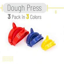 3 Pack, Empanada Press, Dough Press, Dumpling Press, Hand Pie Press, Mini Pie Press, Hand Pie Maker, Meat Pie Cutter, Pie Press, Pastry Press, Turnover Press - Assorted Colors 1 - View 8