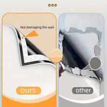 1 套现代磁性白板墙，自粘软磁表面，耐用塑料结构，可擦除，适用于教学、培训、办公室和家庭使用