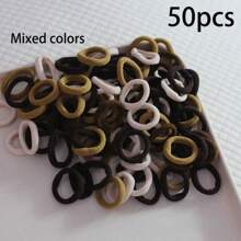 20/50/100/200 Piezas Coletero elástico básico para mujer, versión coreana negra, actualizado a alta elasticidad, de moda, multifuncional, de alta gama, temperamento elegante, coletero simple, adecuado para coleta alta de mujer, diseño de accesorio de cabello colorido, diseño de estilo multifuncional, material duradero para uso diario, regalos pensados para novias y familiares, sujetadores de coleta, bandas elásticas para el cabello, gomas para el cabello, cuerda para el cabello