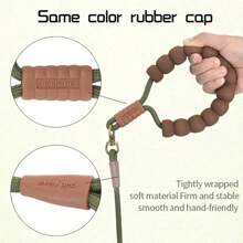 Slip-Resistant Dog Leash - Comfortable Handle, Durable Polyester Material, Adjustable Length, Available In Green, Red, Blue, Black | Suitable For Medium & Small Dogs | Fashionable Design, Sturdy & Durable Small Dog Leash - Multicolor - View 5