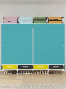 Large Capacity Drawer Storage, Suitable For Multi-Person Households, Reinforced Steel Tube Construction For Stability, Easy To Assemble And Durable