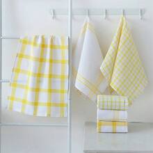 3pcs Striped Waffle Dish Cloths - Super Absorbent Kitchen And Bathroom Cleaning Rags, Reusable Multi-Purpose Dish Towels, Colorful Striped Pattern, For Drying Dishes, Countertops, Floors, Durable Fabric - Multicolor - View 5