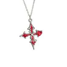 2025 New Purple Love Cross Necklace Exquisite Punk Dark Style Clavicle Chain Fashion Jewelry