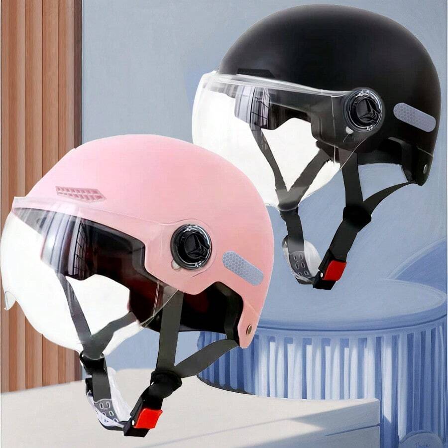 新国标3C认证防爆头盔自行车安全帽摩托车安全帽安全帽男女头戴式防晒头盔骑行爱好者的最爱适用于户外骑行徒步运动体育活动特点：坚固防摔多层内部保护使用寿命长头盔面罩耗材