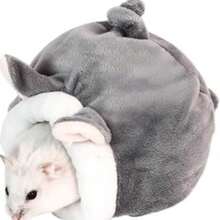 1 件黄金仓鼠窝，冬季温暖冬眠庇护所，适合仓鼠、沙鼠、龙猫 - 彩色 - 查看 1