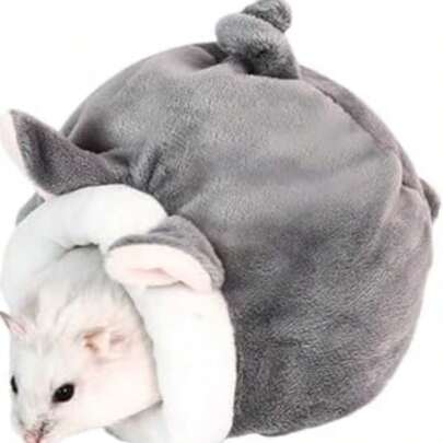 1 件黄金仓鼠窝，冬季温暖冬眠庇护所，适合仓鼠、沙鼠、龙猫