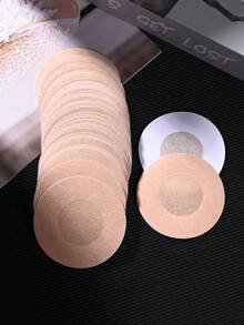 50 قطعة شريط حلمة غير مرئي، وسادات حلمة قابلة للتخلص منها، ملصقات حلمة غير منسوجة، ملصقات صدر، أغطية حلمة قابلة للتخلص منها، حمالة صدر غير مرئية قابلة للتنفس وذاتية اللصق، إكسسوارات ملابس داخلية ونساء - لون مشمشي - مشاهدة 2