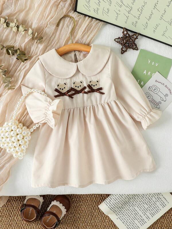 Spring/Autumn New Elegant Embroidered Dress For Baby Girls
