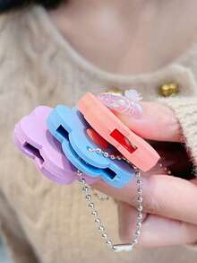 Cute Floral Silicone Key Cover - Vibrant Contrast Design, Comes With Silver Bead Chain (Self-Assembly Required), Detachable, Keychain Protector For Home Security, Key Ring Accessory | Fun Accessory | Silicone Keychain, Decorative Key ID Tag, Key Cap Set, Door Lock, Suitable For Women, Small Gift For Sisters, Lovers, Friends - Multicolor - View 8