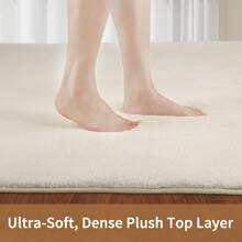 Sour Lemon Tappeto soggiorno 200x300, tappeto lavabile per cameretta bambini, tappeto per camera da letto per bambina e ragazzo, tappeto grigio, tappeti per area, pelo corto, soffice, tappetino antiscivolo per cameretta bambini - Bianco crema - Visualizzare 3