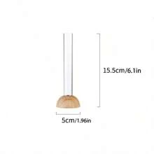 3件北欧创意玻璃水培花瓶工艺品装饰花盆干鲜花装饰玻璃容器试管花瓶家居装饰圣诞节 - 無色 - 查看 7