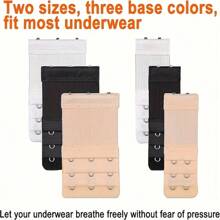 2/3pcs Bra Extender 2Hook3Row, Elongated, Underwear Accessories,Elastic, Adjustable, Underwear Extension Buckle, Bra Extension Buckle, Breasted Bra Back Buckle