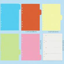 QY A5 6 Holes Binder Refill Value Set90sheets Weekly Plan Paper With Sticker And Divider Week Planner Inserts With Binder Pockets For A5 Binder 6 Hole Refillable Notebook 005da5week 5837 - WeekPaperSet - View 4