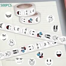 SCXXBSW 500 Sheets/Roll Cartoon Fun And Exquisite Roll Stickers DIY Decoration Guitar Notebook Table Waterproof Stickers - Multicolor - View 13