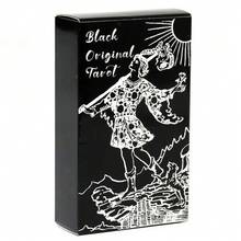 Black Original Tarot Cards 78 Pcs Tarot Cards For Beginners English Visions Divination Edition Borad Playing Games