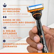 GILLETTE Man Shaving & Accessories And Nose Hair Trimmer - 1 Maquinilla De Afeitar + 10 Reambios - Xem 5