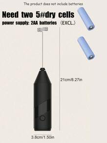 Milk Frother, Powerful Handheld Milk Frother, Mini Milk Foamer,Coffee Stirrer, Stainless Steel Drink Mixer For Coffee, Lattes, Cappuccino,Matcha,Hot Chocolate, Portable Foam Maker,Electric Wireless Blender Mini Coffee Maker - Multicolor - View 2