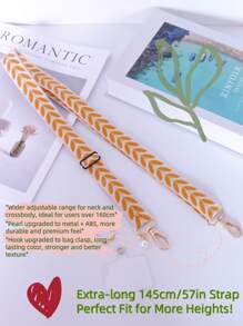 1 PIEZA Cordón ajustable largo para el teléfono con colgante de perla falsa | Correa para el hombro y el cuello con diseño ancho | Perfecto para uso diario y ocasiones especiales, combinando funcionalidad y moda como regalo para madre, familia, amigos, cumpleaños, festividades, accesorio para teléfono