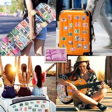 50张复古纪念邮票贴纸，旅行贴纸，城市贴纸，卡通贴纸，复古旅行贴纸，国家贴纸，世界地图贴纸，防水乙烯基贴纸，适用于水瓶、电脑、笔记本电脑、手机、行李箱、笔记本、冰箱等。 - G - 查看 4