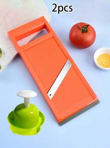 1 peça/2 peças Fatiador de Vegetais, Fatiador de Vegetais, Fatiador de Batata, Fatiador de Frutas e Vegetais, Fatiador de Cenoura, Fatiador de Batata, Fatiador de Pepino, Fatiador de Alimentos com Orifício para Pendurar, Utensílio de Cozinha Manual, Pequeno Utensílio de Cozinha, Usado para Alimentos, Vegetais, Batatas Fritas e Batatas em Cubos
