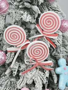 1/2PCS Christmas Simulation Candy Branch Flash Foam False Lollipop Cuttings Christmas Tree Decoration Home Vase Festival Party Decoration Home Decor Christmas Decorations Room Decor Winter