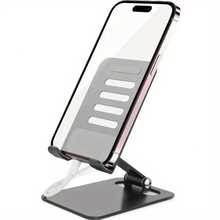 手机支架，可调节角度折叠式手机支架，带防滑底座，兼容所有手机，塑料桌面支架，免提观看，手机支架，平板电脑支架，手机配件，电子配件，坚固的结构，适合女性收纳整理器，旅行必需品，返校宿舍收纳秋季装饰 - 彩色 - 查看 11