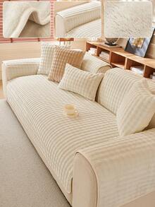 1 件简约蓬松沙发垫套，防滑四季沙发保护套，宠物友好型 - 彩色 - 查看 3