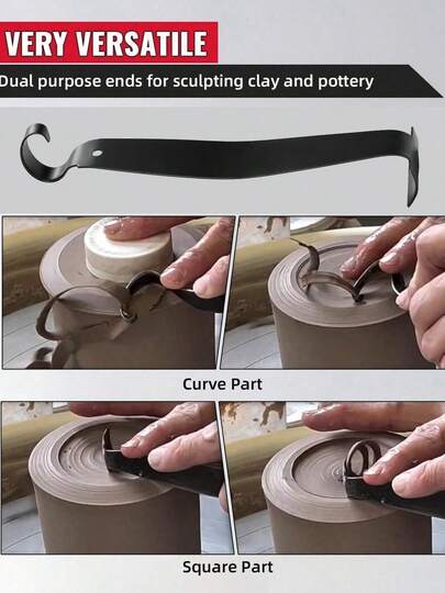 Pottery Trimming Tools, Double Ended Pottery Tool For Carving