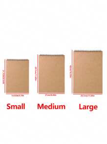 1PC Blank Notebook,Kraft Cover Sketchbook,Eye Protection Paper,Office Product For Sketching/Writing,For School Supplies,Back To School