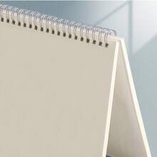 1pc 80 Sheets A5/B5/A4 Coil Notebook, Extra Thick Student Notepad, Minimalist Large Lined Notebook, Portable Writing Diary - Clear - View 3