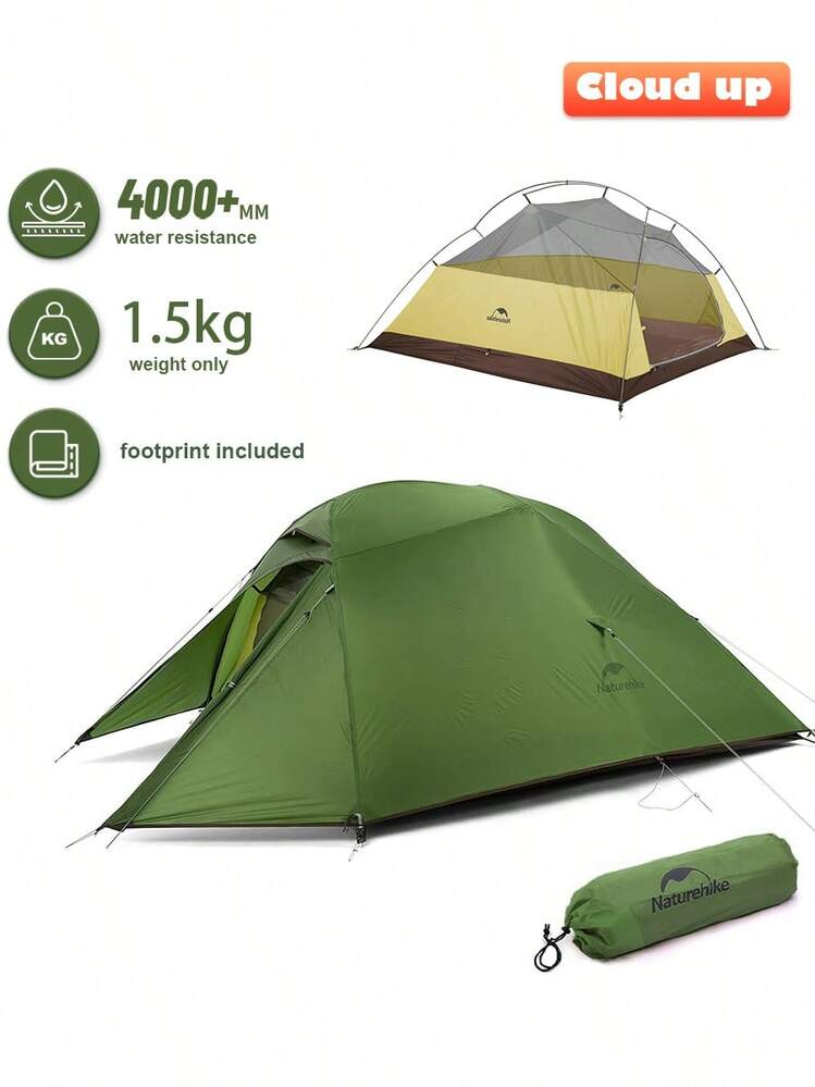 Tente De Randonnée 1 Personne Ultralégère - 3 Saisons Imperméable Silnylon - Poids 1.1kg - Neuf