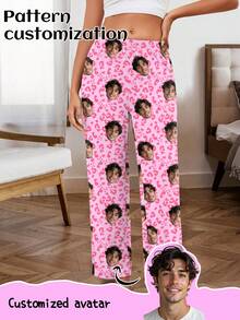 Printstory Customized Women's Pajama Pants, Can Print Any Pattern, Personalized Gift, Suitable For Family, Friends And Holiday Gatherings - Multicolor - View 1