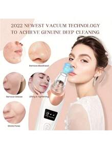 Blackhead Remover Pore Vacuum - USB Rechargeable Facial Pore Cleaner Kit For Adult Extractor Tool Multifunctional Cleaning Instructment Facial Beauty Container Massager
