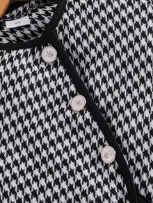 Infant/Toddler Girls 3pcs Set: Plaid Rose Button Detail Fashion Skirt, Beret Hat, Versatile Chic For Daily, Outdoor, School, Vacation, Commute, Spring/Autumn