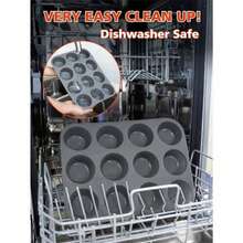 1 Piece Silicone Muffin Pan-12 Cup Muffin Cupcake Baking Pan, Non-Stick Silicone Cupcake Molds For Baking Muffin, Cake, Tart, Bread, Brownie - Multicolor - View 2