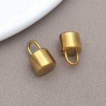 2pcs Stainless Steel Lock Heart Charms Metal Key Charms Padlock Charm Pendants Jewelry Findings Making Accessory For DIY Necklace Bracelet Earrings - Gold - View 23