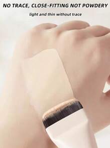 3pcs Brand New Ultra-Thin Straight Flat Top Foundation/Mask Brushes, Essential Tools For Makeup Artists, Invisible And Seamless, Travel-Friendly Ultra-Thin Foundation Brush Lightweight Face Contour Brush Flat Mask Brush Blending Foundation Cream Makeup Brush, Silver Foundation Brush, Makeup Brush Foundation Makeup Tools Flat Foundation Brush Liquid Foundation Brush,Foundation Brush,Concealer Brush,Blush Brush,Contour Brush,Blush Brush,Bronzer Brush,Powder Brush,Foundation Brush,Blush Brush - Multicolor - View 6