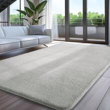 Sour Lemon Carpet Living Room 200x300, Washable Carpet Children's Room Girl Boy Carpet Bedroom Gray Carpet Carpets Area Short Pile Fluffy Anti-Slip Mat Children's Room Carpets - Màu Xám nhạt - Xem 6