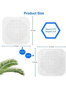 1/20/50pcs Silicone Floor Drain Anti-Odor Toilet Anti-Smell Thickened Hair Sink Bathroom Sewer Anti-Clogging Hair Filter Screen Bathroom Hair Anti-Clogging Suction Cup Floor Drain